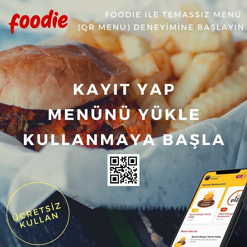 Foodie Temassız QR Menü, Paket Sipariş görseli